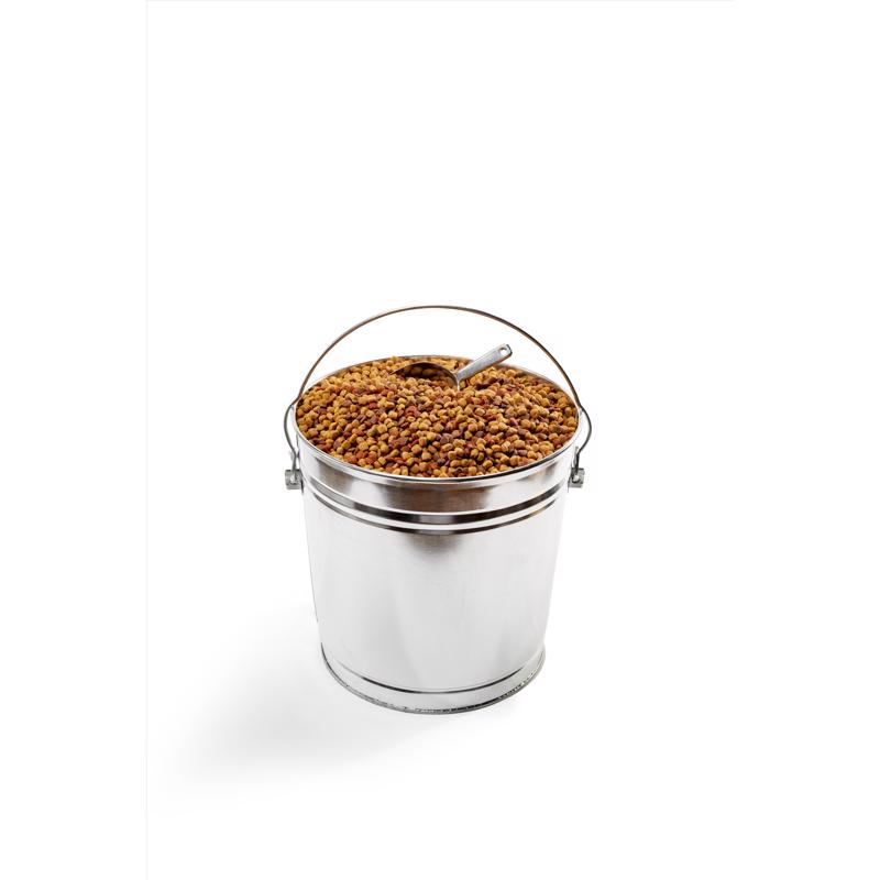 Behrens Gray Locking Lid Metal Pet Food Storage Container For All Pets