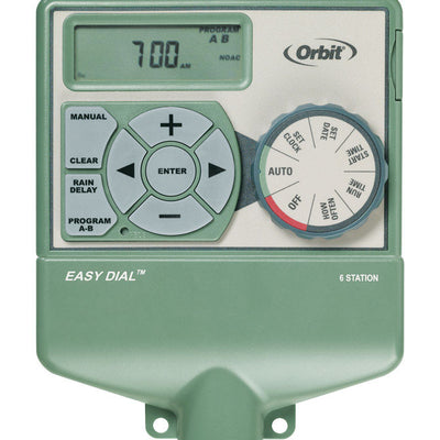 Orbit Easy Dial Programmable 6 Zone Sprinkler Timer