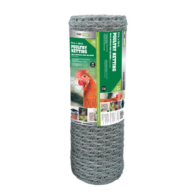 Garden Craft 24 in. H X 150 ft. L Galvanized Steel Fencing 1 in. X 1 in. in.