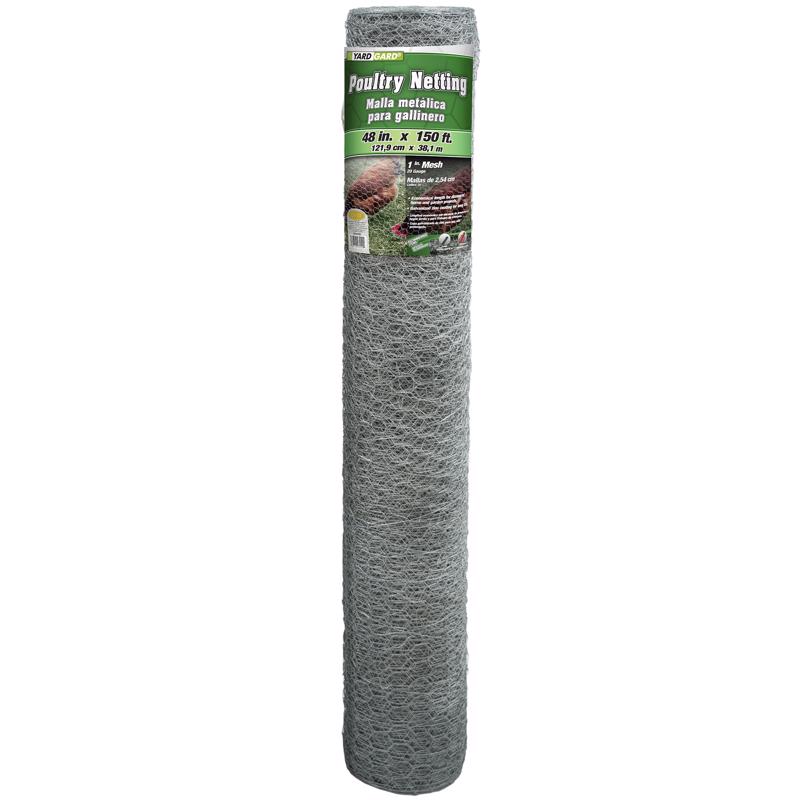 Garden Craft 48 in. H X 150 ft. L Galvanized Steel Fencing 1 in. X 1 in. in.