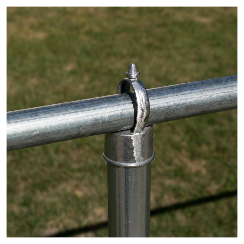 YardGard 126 in. L Steel Chain Link Top Rail