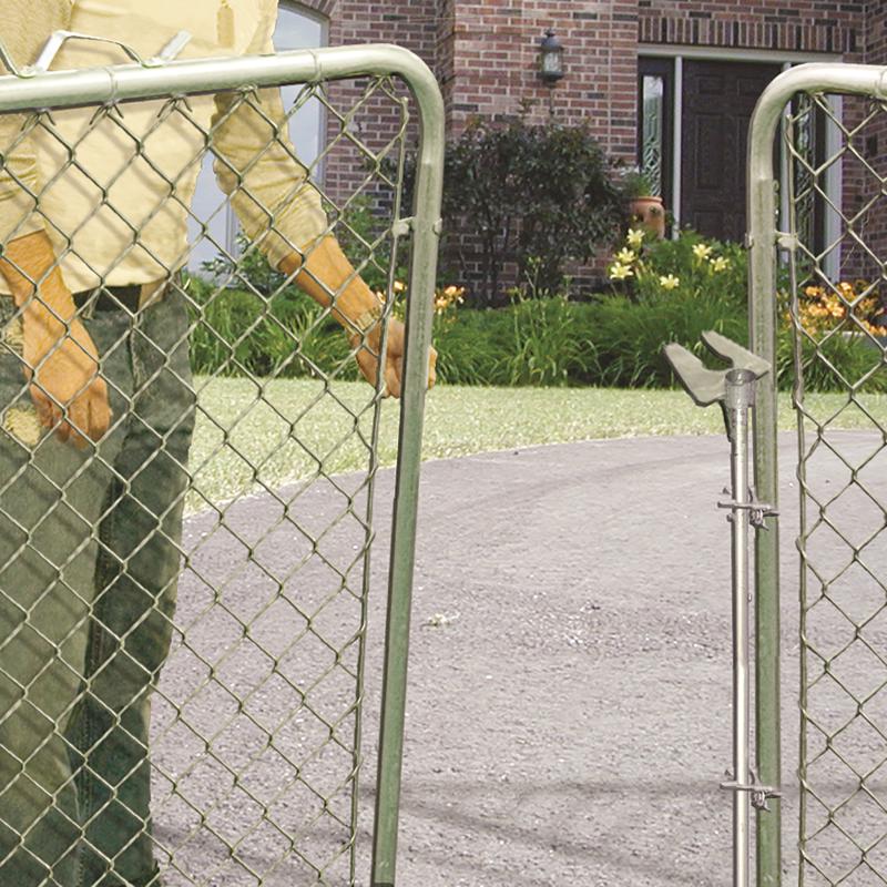 Yardlink 46 in. H X 3 ft. L Galvanized Steel Walk Gate