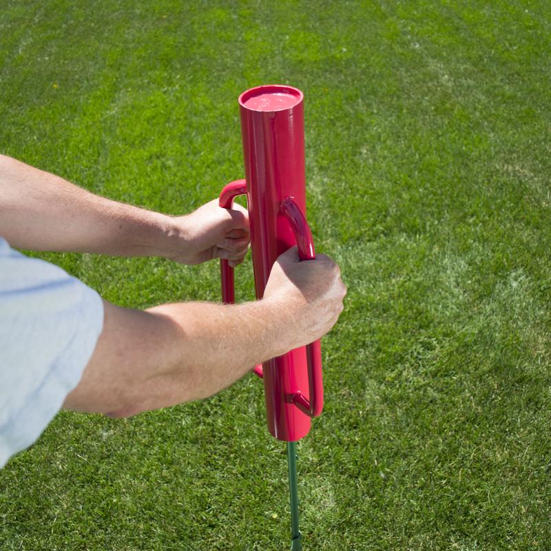 Yardlink Post Driver With Handle Red