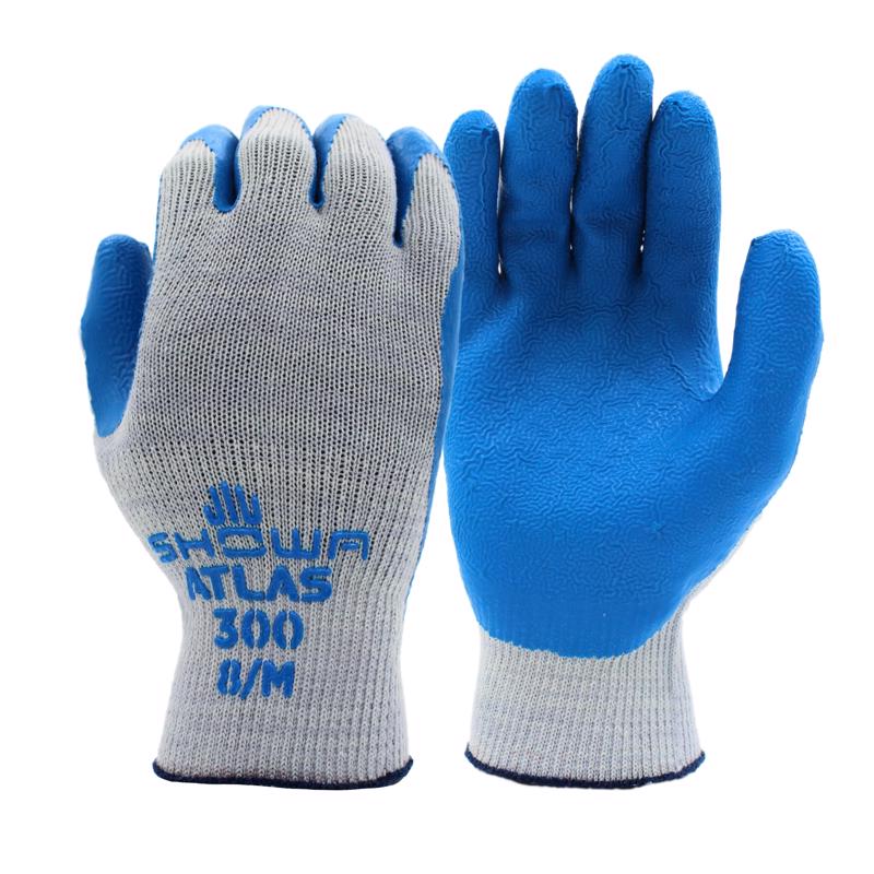 Atlas Fit Unisex Indoor/Outdoor Coated Work Gloves Blue/Gray XL 1 pair