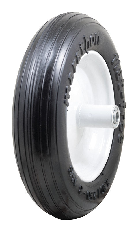 Marathon 8 in. D X 13.3 in. D 300 lb. cap. Centered Wheelbarrow Tire Polyurethane