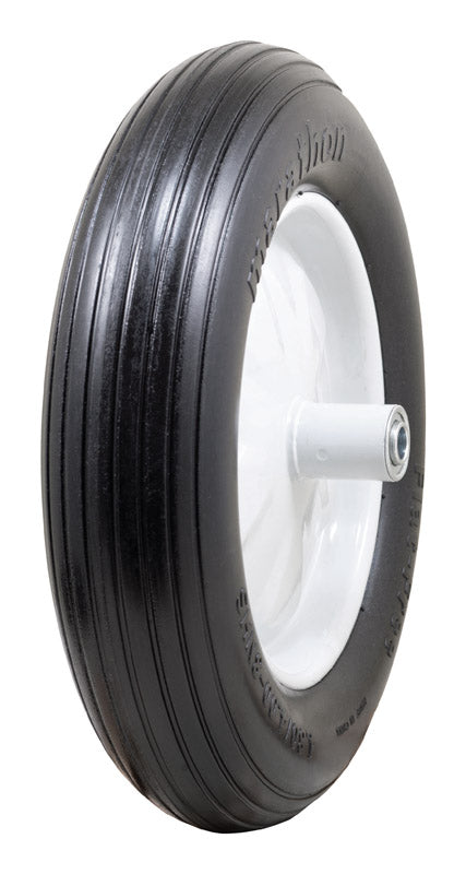 Marathon 8 in. D X 15.5 in. D 500 lb. cap. Centered Wheelbarrow Tire Polyurethane