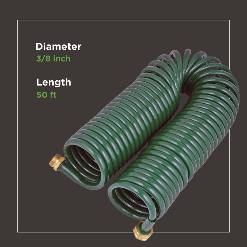 Gardien 3/8 in. D X 50 ft. L Medium Duty Expandable Coil Garden Hose