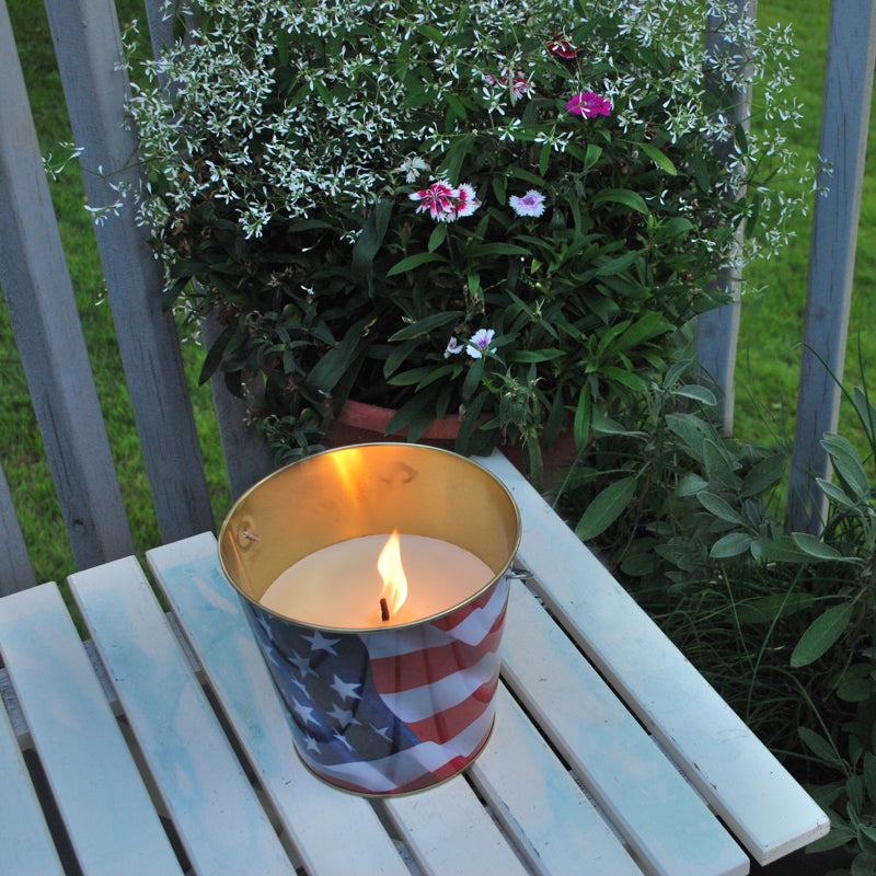 TIKI Citronella Bucket Candle Candle For Mosquitoes 16 oz