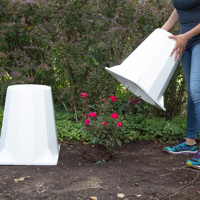 Gardien 18 in. H X 16 in. W X 16 in. D White Foam Plant Support