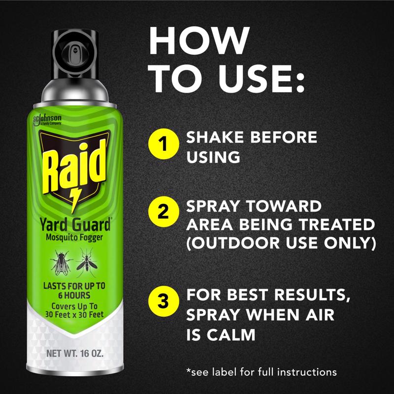 Raid Yard Guard Insect Killer Aerosol 16 oz