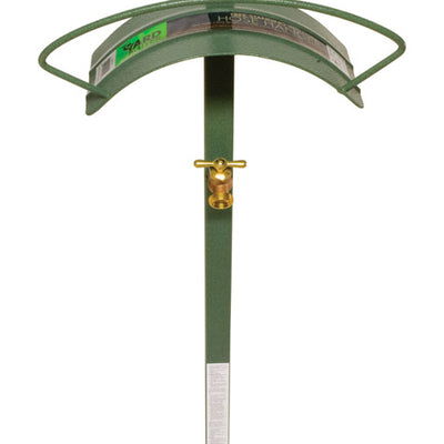 Yard Butler 150 ft. Green Free Standing Hose Hanger with Faucet