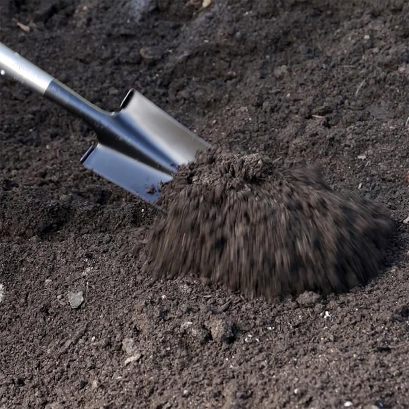 Razor-Back 45.25 in. Steel Round Drain Spade Wood Handle