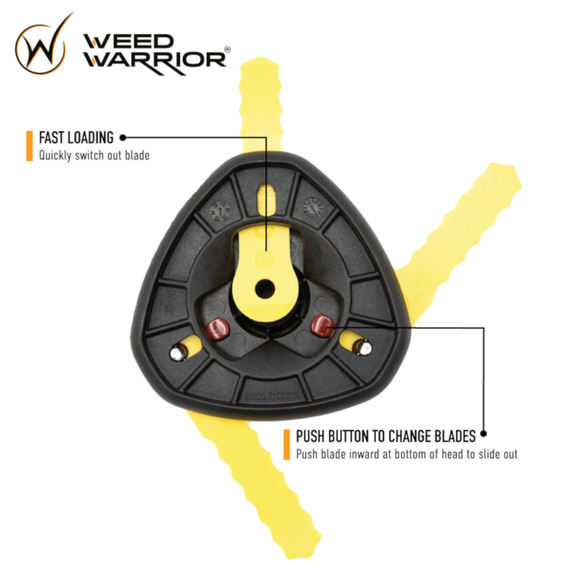 Weed Warrior Push-N-Load Residential Grade 6.75 in. L Trimmer Blade