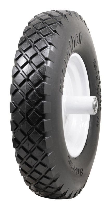 Marathon 8 in. D X 15.5 in. D 500 lb. cap. Centered Wheelbarrow Tire Polyurethane