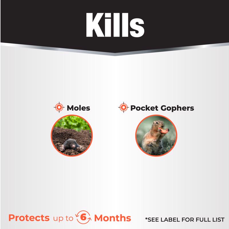 Bonide Moletox II Toxic Bait Granules For Gophers and Moles 1 lb