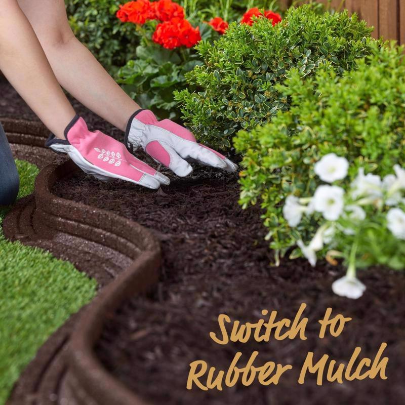 Ground Smart Brown Shredded Rubber Mulch 0.8 cu ft