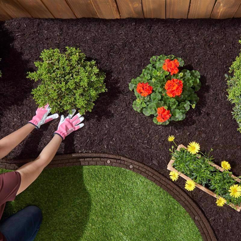 Ground Smart Brown Shredded Rubber Mulch 0.8 cu ft