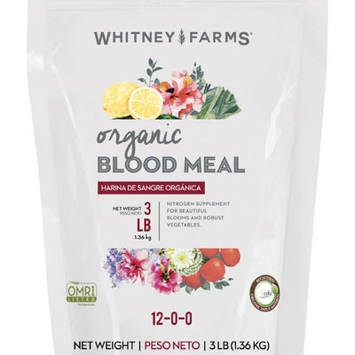 Whitney Farms Organic Granules Organic Blood Mel Blood Meal 3 lb