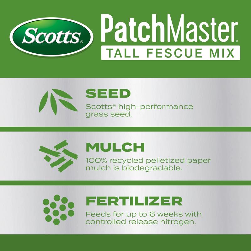 Scotts PatchMaster Tall Fescue Grass Sun or Shade Grass Spot Repair Mix 4.75 lb