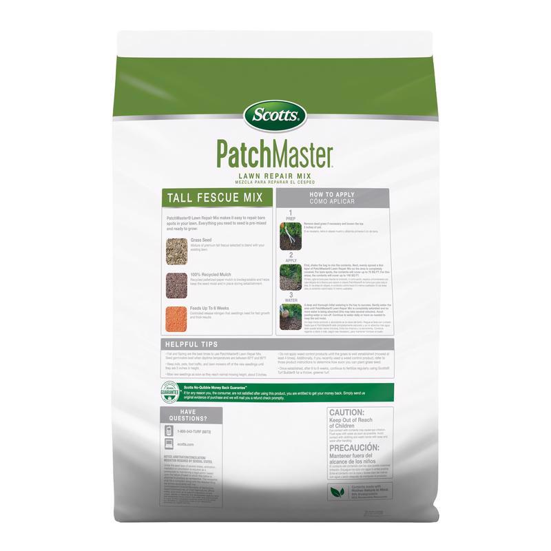 Scotts PatchMaster Tall Fescue Grass Sun or Shade Grass Spot Repair Mix 4.75 lb