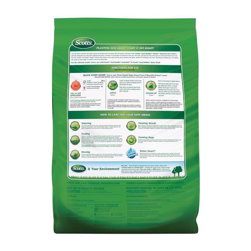 Scotts Turf Builder Lawn Starter Lawn Fertilizer For All Grasses 5000 sq ft