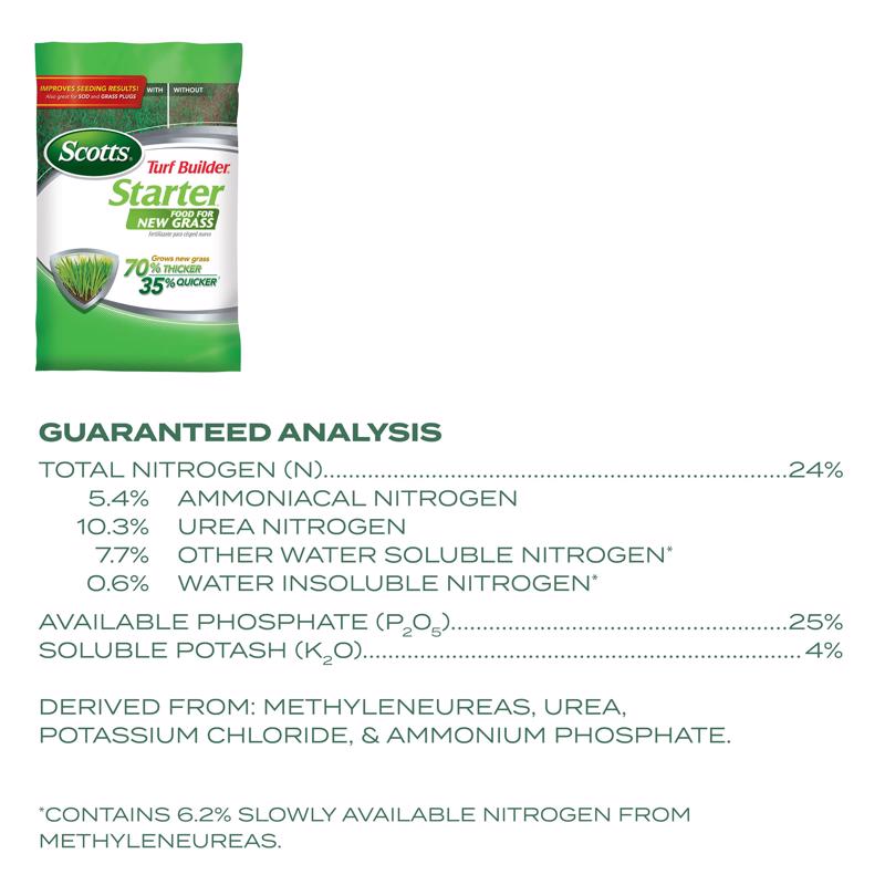 Scotts Turf Builder Lawn Starter Lawn Fertilizer For All Grasses 14000 sq ft