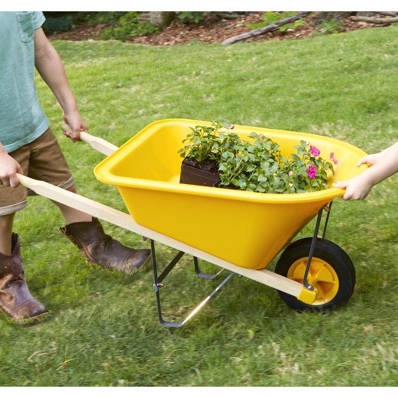 True Temper Poly Kid's Wheelbarrow 1.25 cu ft