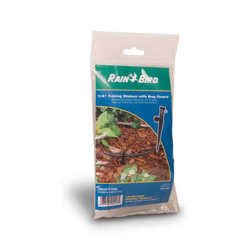 Rain Bird For 1/4 in. Tubing Drip Irrigation Tubing Stake 10 pk