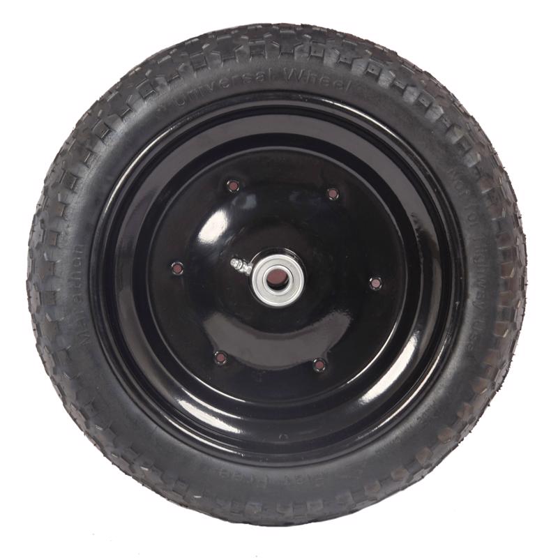 Marathon Universal Fit 8 in. D X 14.5 in. D 300 lb. cap. Centered Wheelbarrow Tire Polyurethane