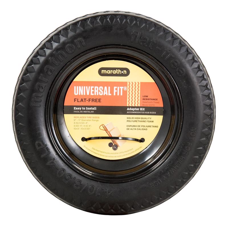Marathon Universal Fit 4 in. D X 10.3 in. D 300 lb. cap. Offset Hand Truck Tire Polyurethane