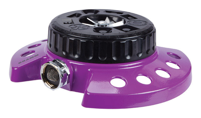 Dramm ColorStorm Metal Sled Base 9-Pattern Turret Sprinkler 575 sq ft