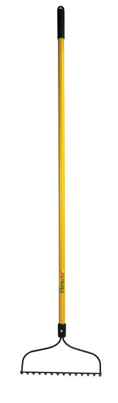 Home Plus 61 in. 14 Tine Steel Bow Rake Fiberglass Handle