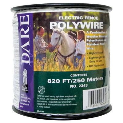 Dare Fence Poly Wire 250 M White