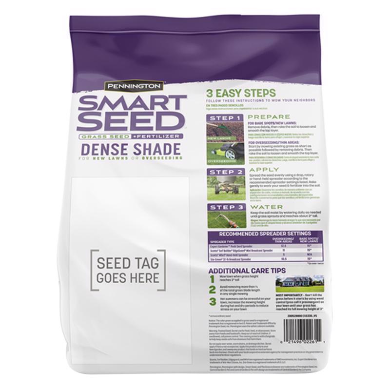 Pennington Smart Seed Mixed Dense Shade Grass Seed and Fertilizer 3 lb