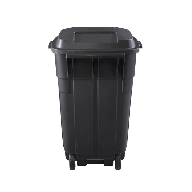 Rubbermaid Roughneck 34 gal Black Plastic Wheeled Garbage Can Lid Included