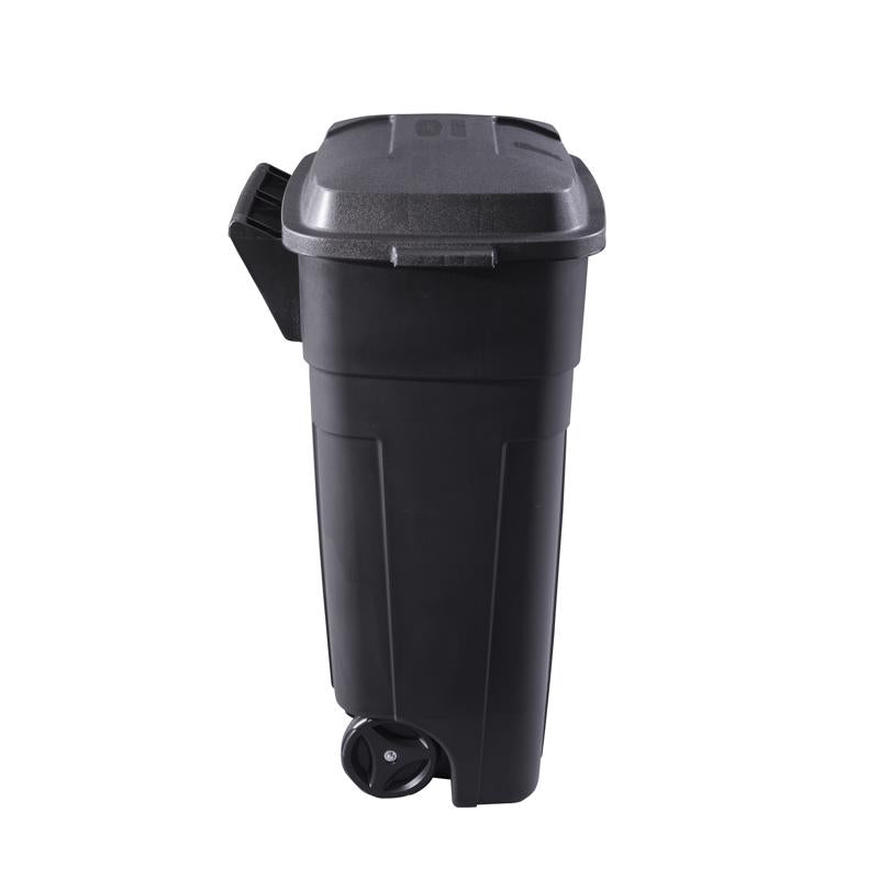 Rubbermaid Roughneck 34 gal Black Plastic Wheeled Garbage Can Lid Included