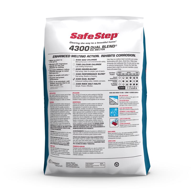 Safe Step Dual Blend 4300 Magnesium Chloride/Sodium Chloride Granule Ice Melt 20 lb
