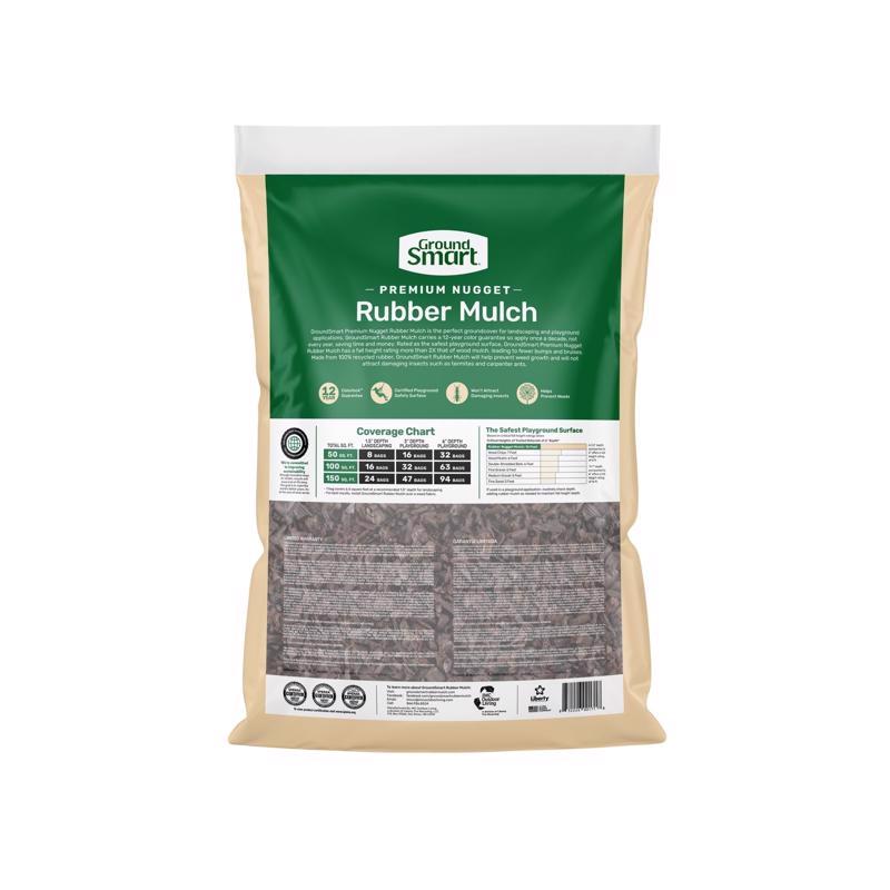 Ground Smart Brown Rubber Nuggets 0.8 cu ft