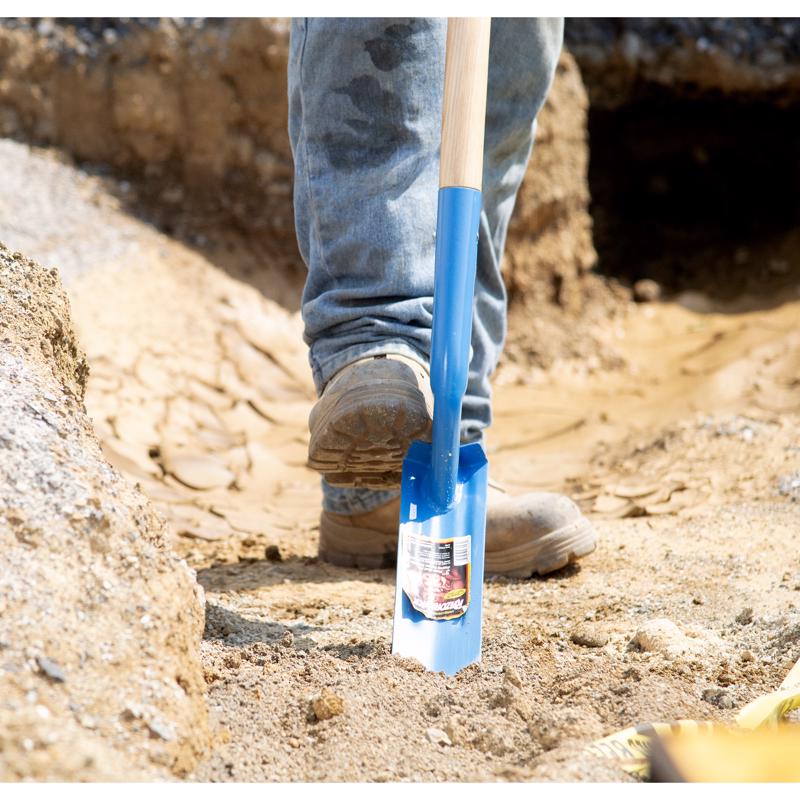 Razor-Back 57.88 in. Steel Trenching Shovel Wood Handle