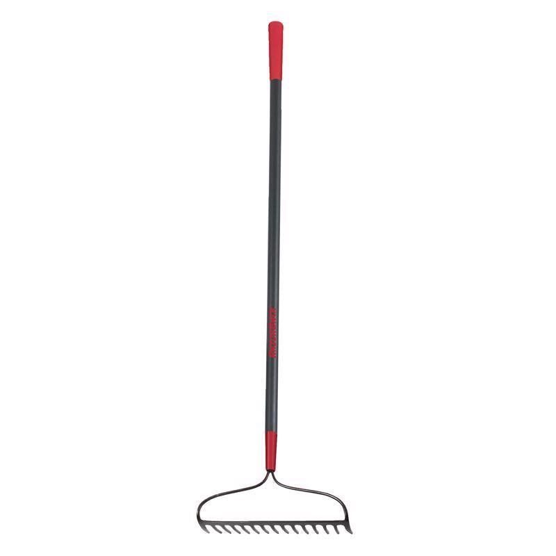 Razor-Back 66.5 in. 15 Tine Forged Steel Bow Rake Fiberglass Handle