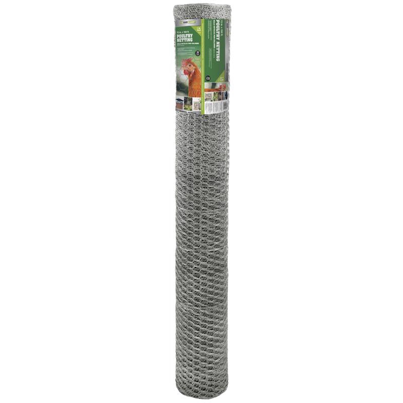 Garden Craft 72 in. H X 150 ft. L Galvanized Steel Poultry Netting 1 in.