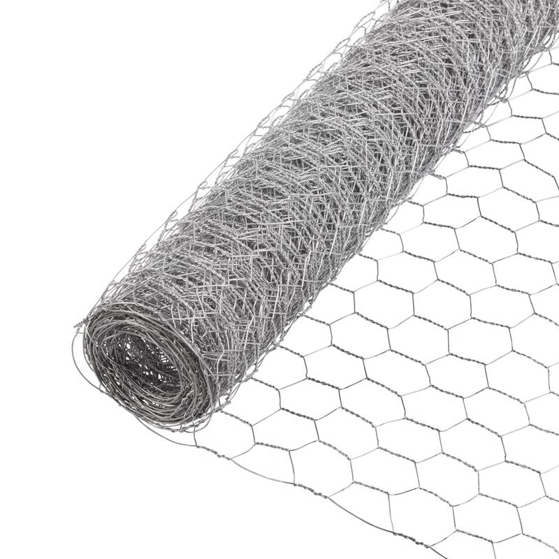 Garden Craft 72 in. H X 150 ft. L Galvanized Steel Poultry Netting 1 in.