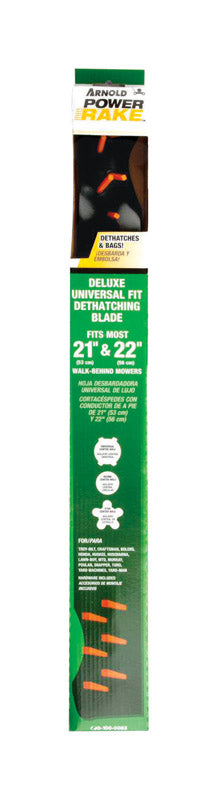 Arnold PowerRake 21 in. Dethatching Mower Blade For Walk-Behind Mowers