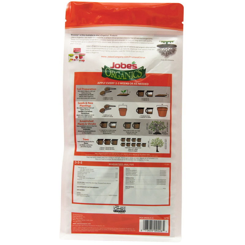 Jobe's Organic Granules Fruit & Citrus Plant Food 4 lb