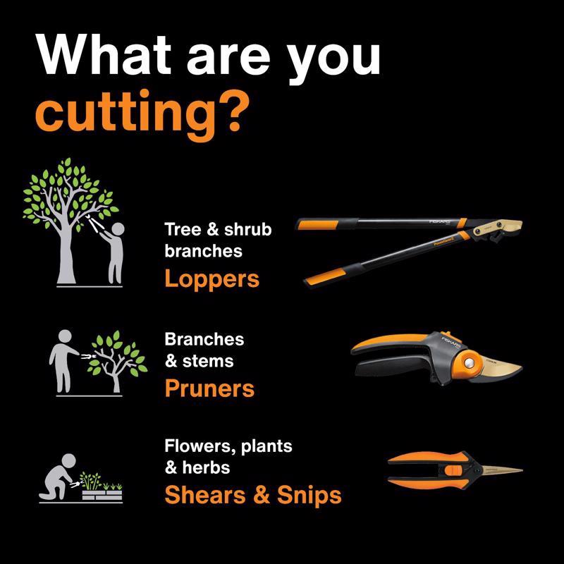 Fiskars Power-Lever 25-37 in. Steel Lopper Pruners