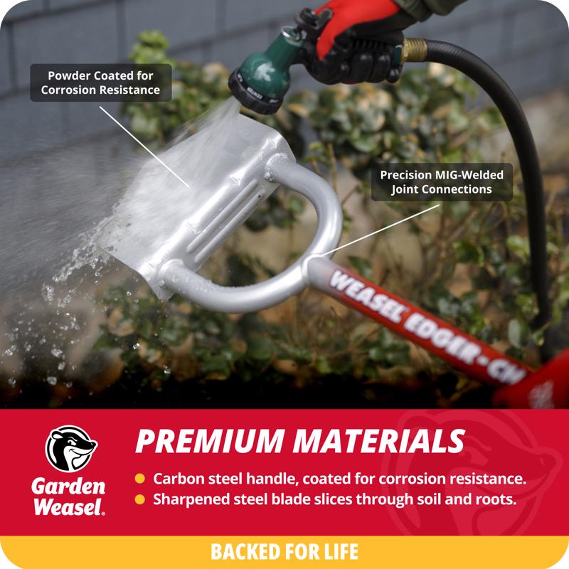 Garden Weasel Carbon Steel Garden Edger Steel Handle
