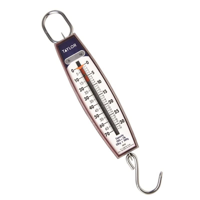 Taylor White Analog Hanging Scale 70 lb