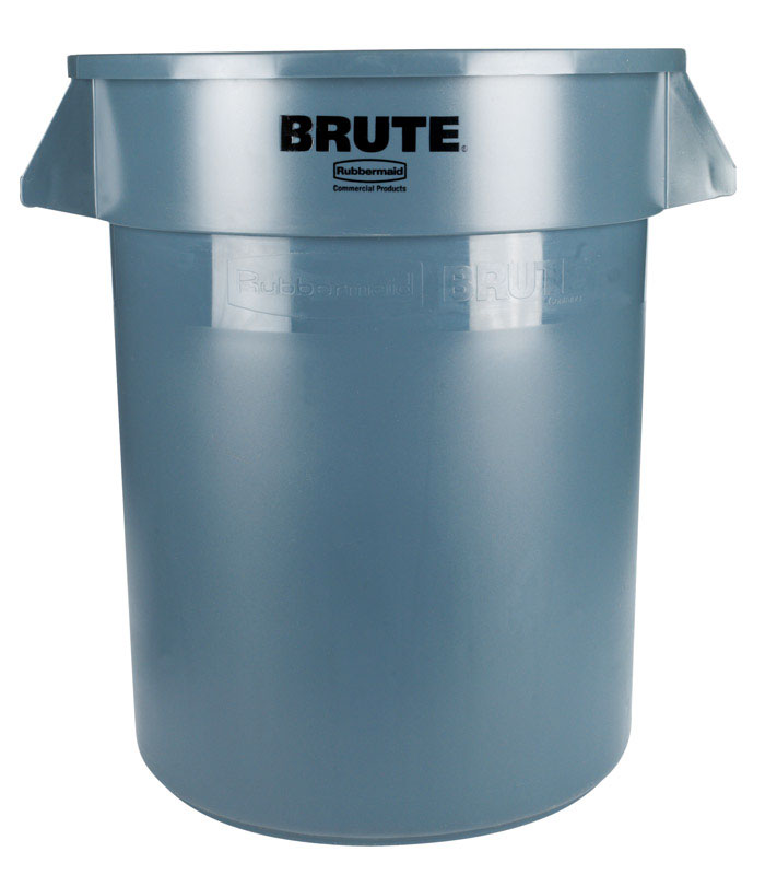 Rubbermaid Brute 20 gal Gray Plastic Garbage Can