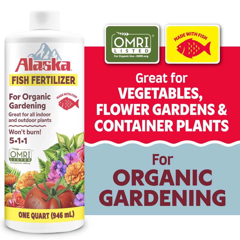 Alaska Organic Liquid Plant Food 1 qt