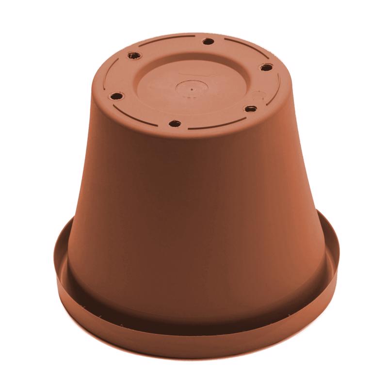 Bloem Terra 7.25 in. H X 6 in. W X 8.5 in. D Resin Traditional Planter Terra Cotta